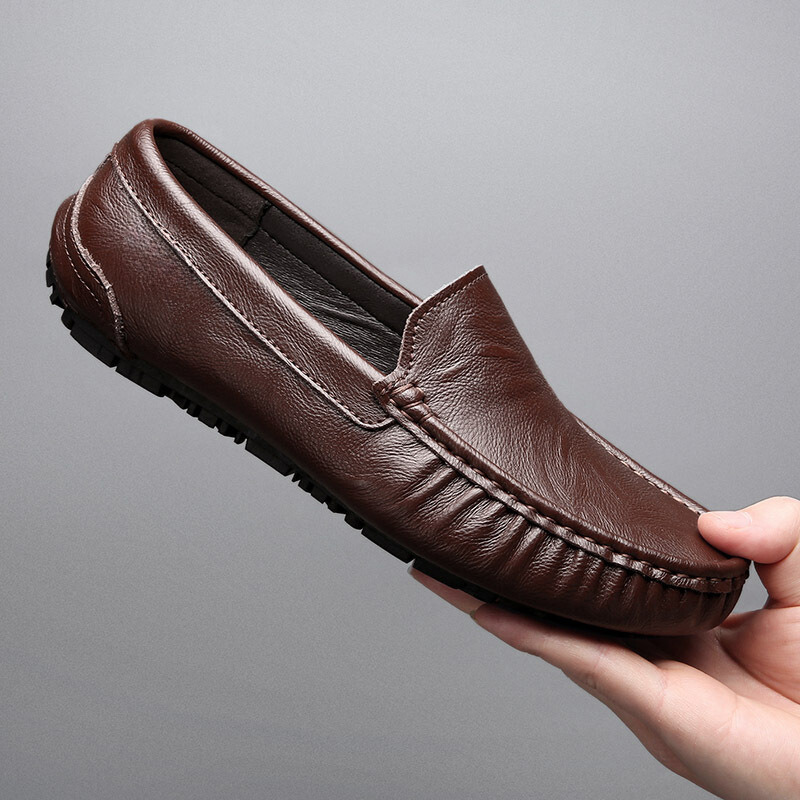 Zapatos de conducción Wellington de cuero genuino