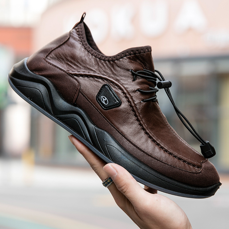 Zapatos de piel auténtica de Mónaco