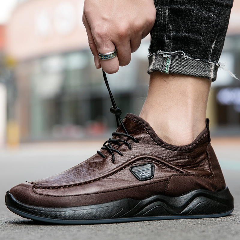 Zapatos de piel auténtica de Mónaco