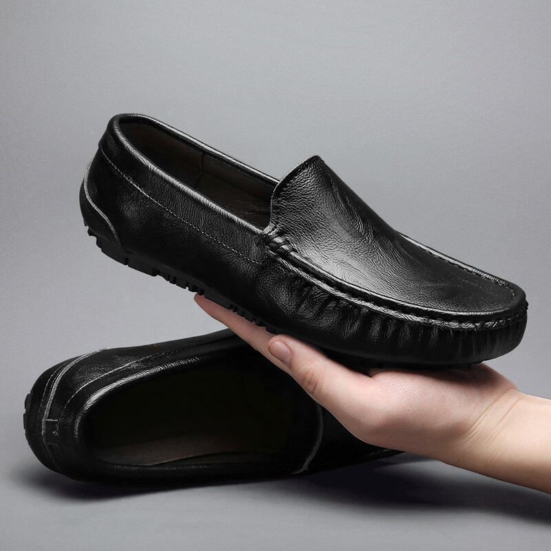 Zapatos de conducción Wellington de cuero genuino