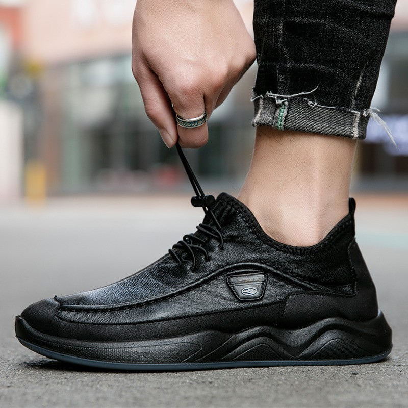 Zapatos de piel auténtica de Mónaco
