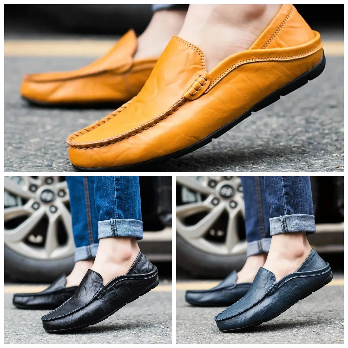 Mocasines de piel Veneto