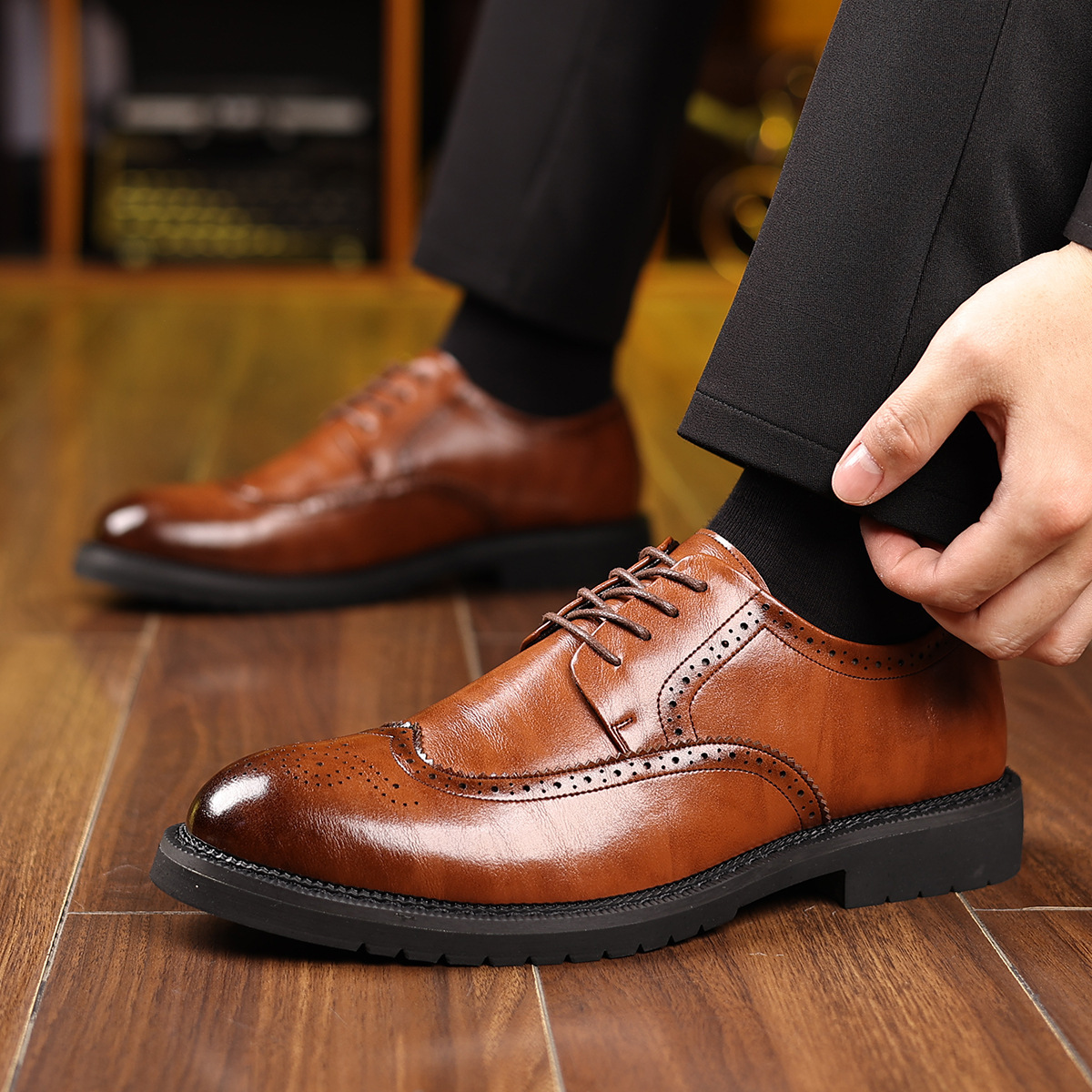 Zapatos de vestir de cuero Bristol Brogue
