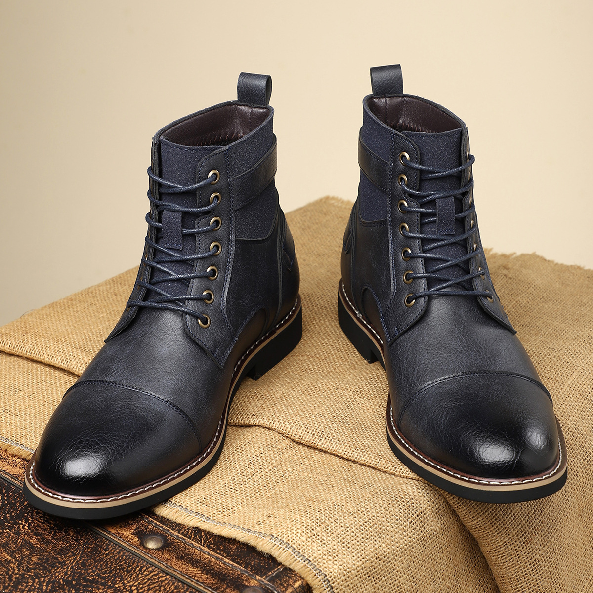 Botas con hebilla de cuero Heritage