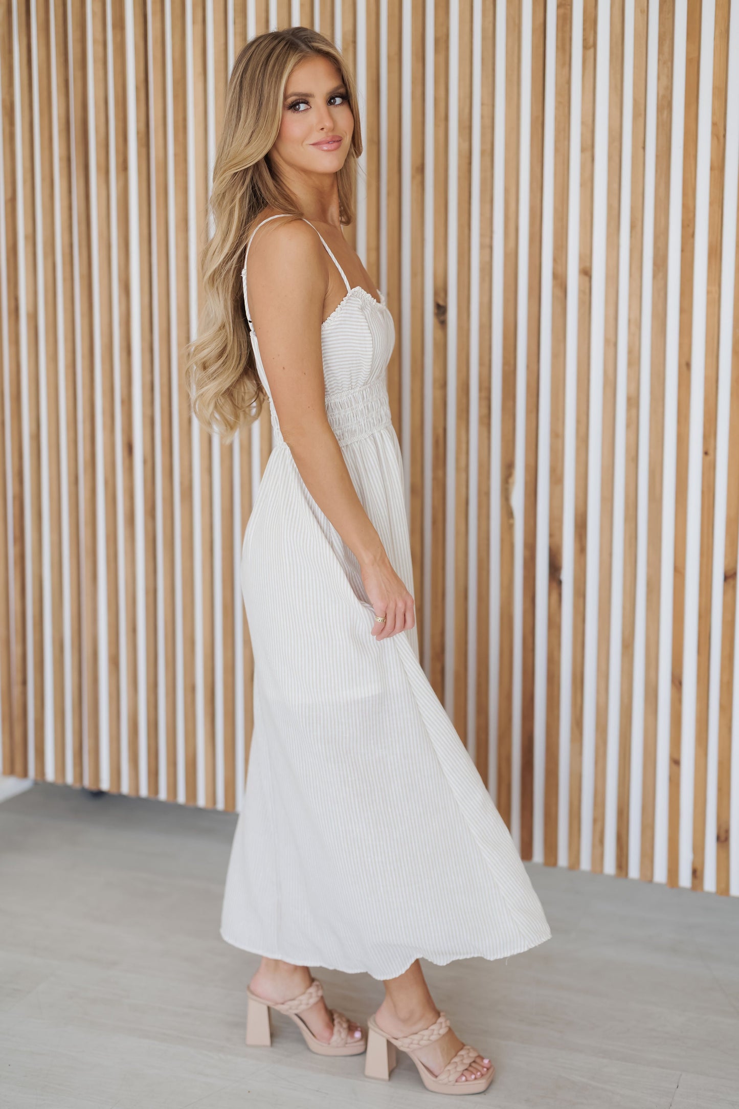 Lacey Dress - Khaki