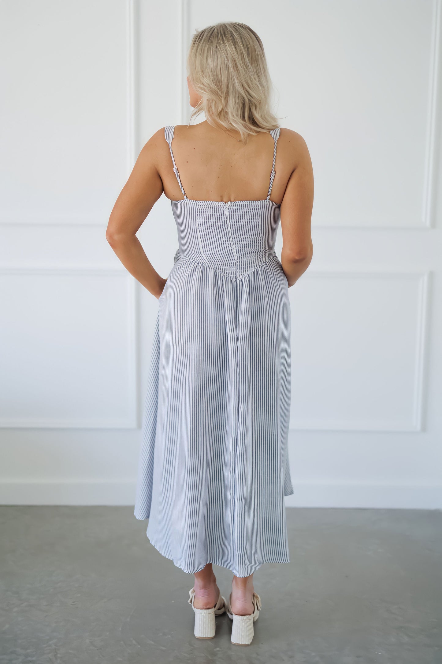 Lainey Dress - Navy