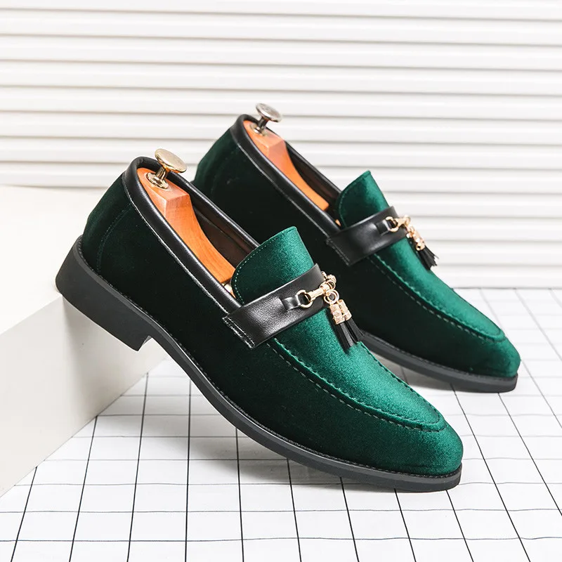 Mocasines de terciopelo Pelle Italiana