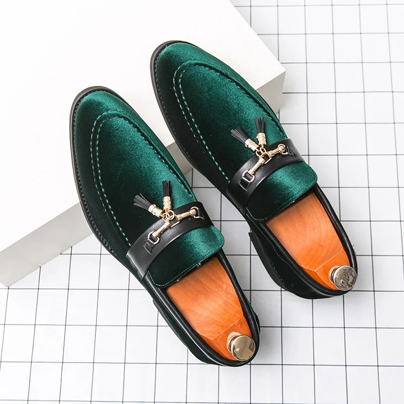 Mocasines de terciopelo Pelle Italiana