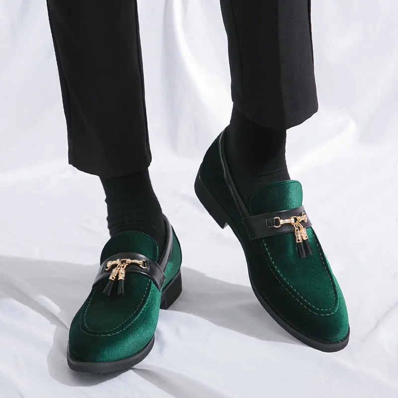 Mocasines de terciopelo Pelle Italiana