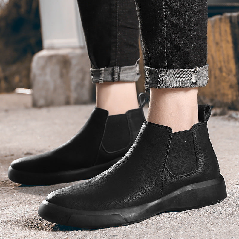 Botas Chelsea de piel de prado