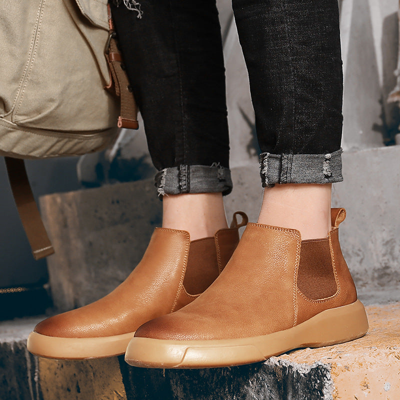 Botas Chelsea de piel de prado