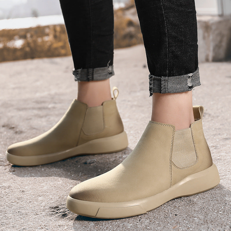 Botas Chelsea de piel de prado