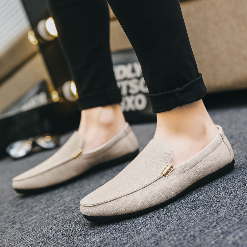 Mocasines de lona Pelle Italiana