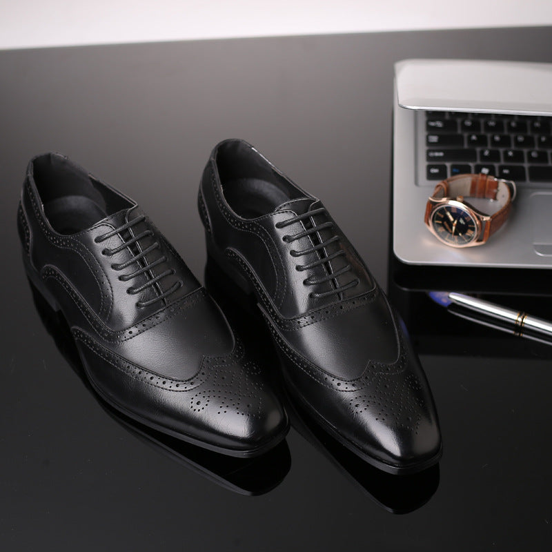 Zapatos de vestir brogue de cuero Oxford