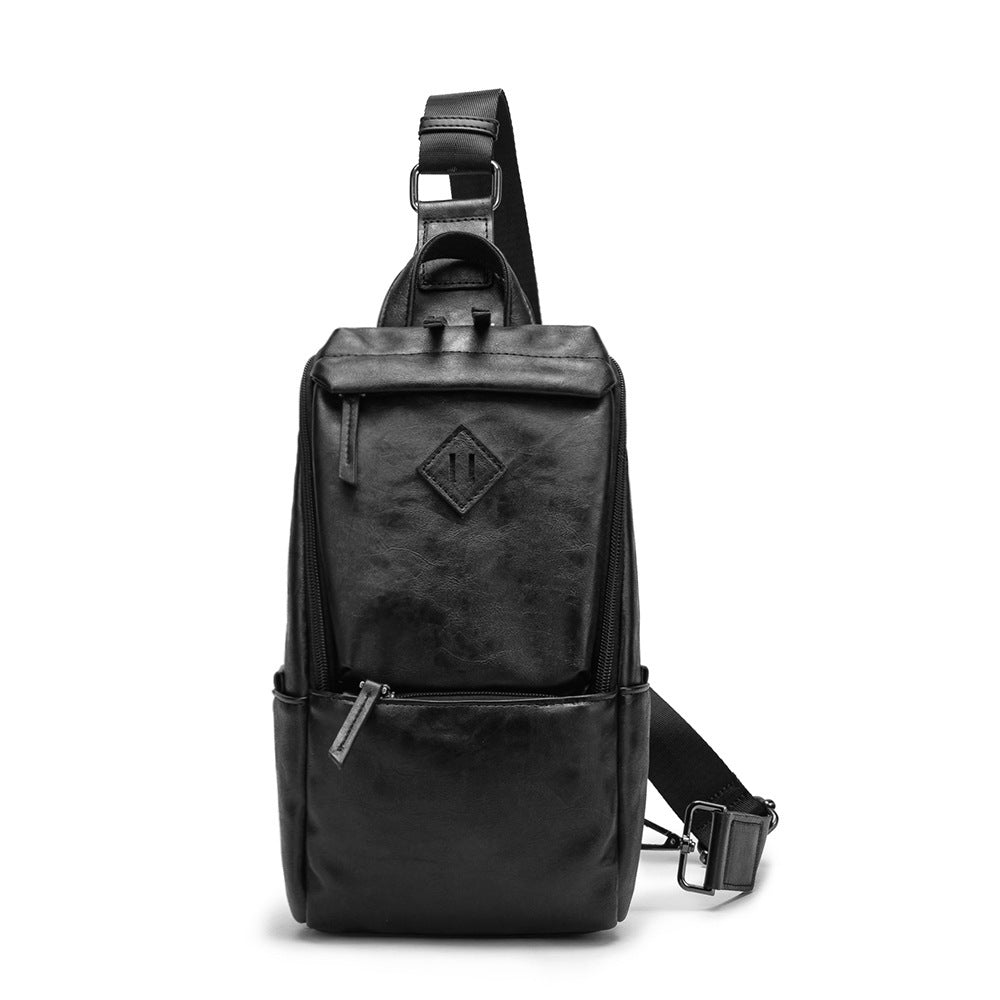 Bolso bandolera de piel sintética para hombre