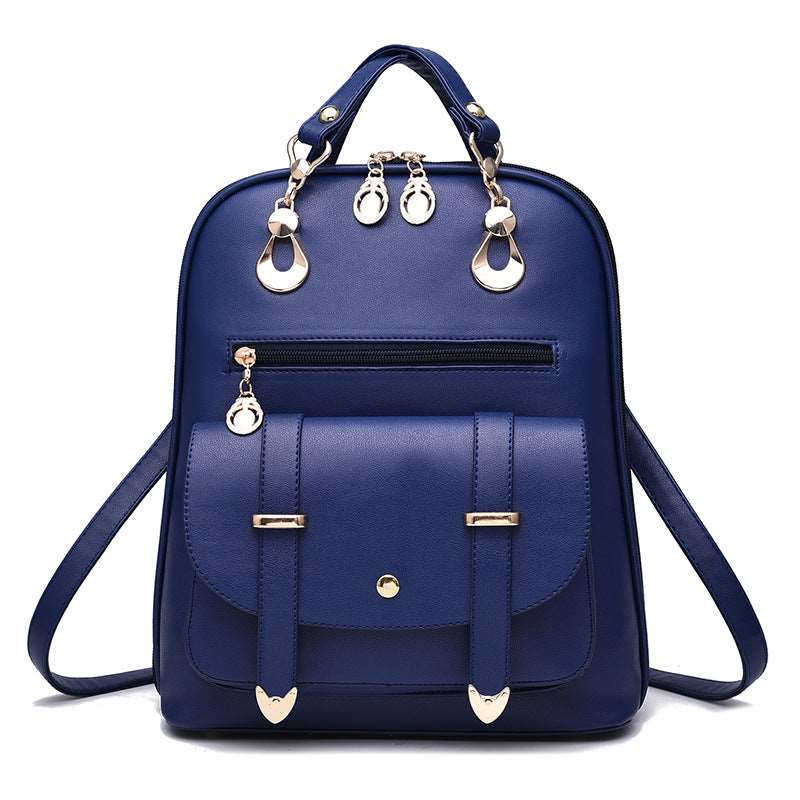 Mochila de cuero de doble uso para mujer