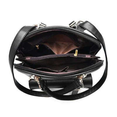 Mochila de cuero de doble uso para mujer