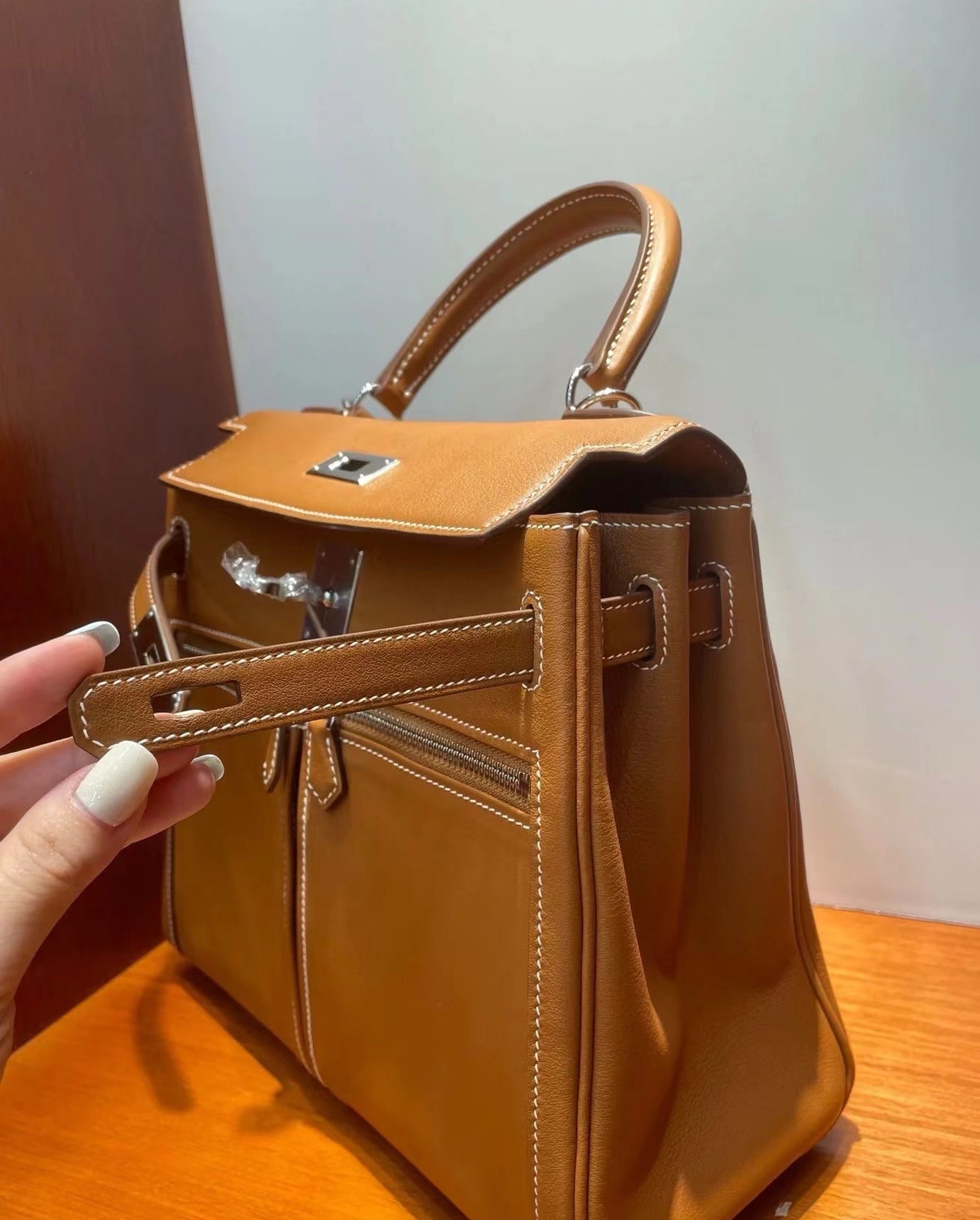 Bolsos de piel exquisitos-293
