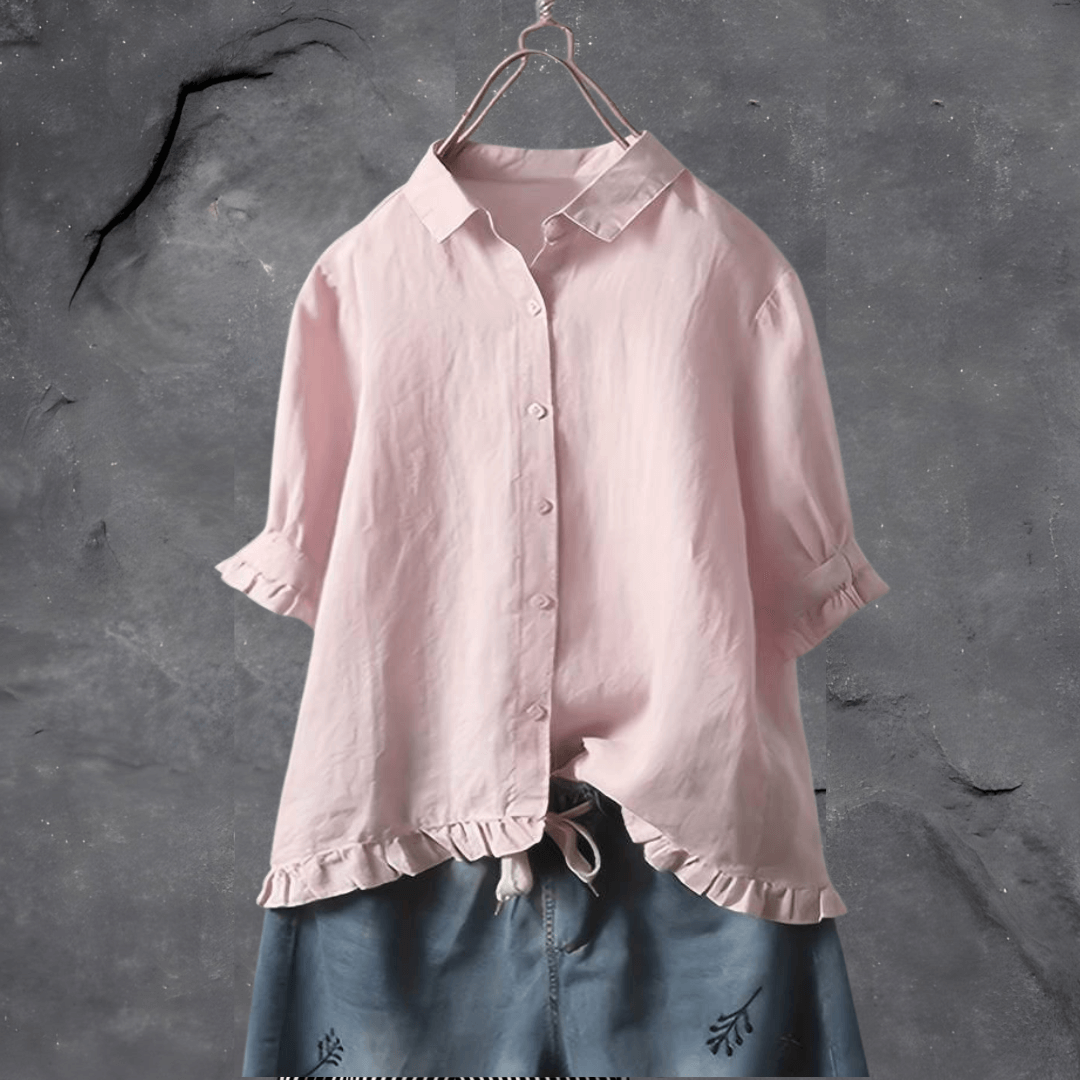 Amelia - Chic Cotton Shirt (2024 Summer Edition)