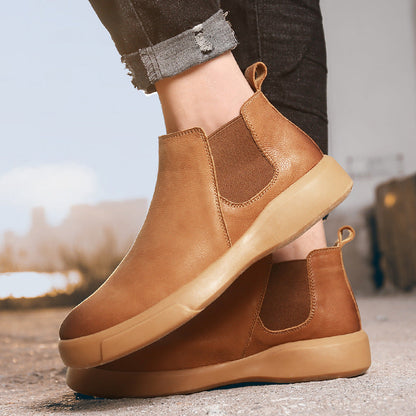 Botas Chelsea de piel de prado