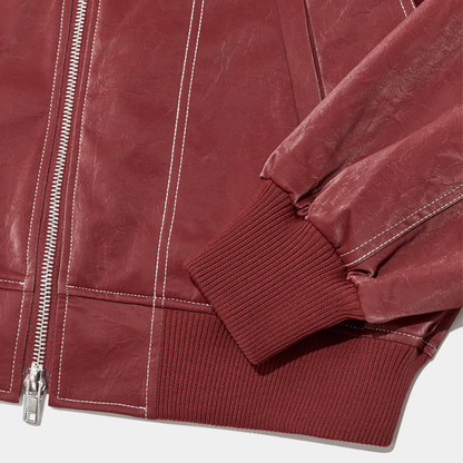 RedRogue | Oversized faux leather jacket for women