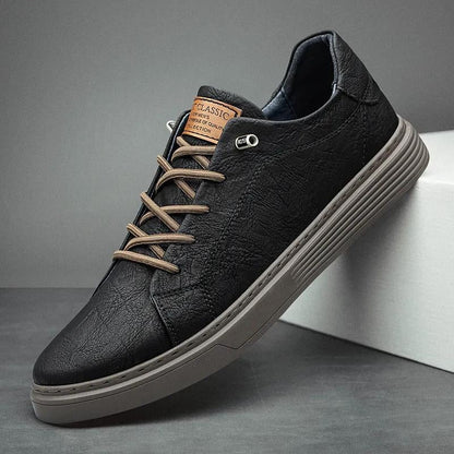 Zapatillas Lusso Passo de piel auténtica