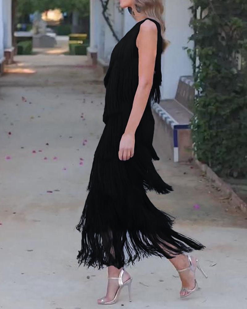 Summer Breeze Tassel Dress