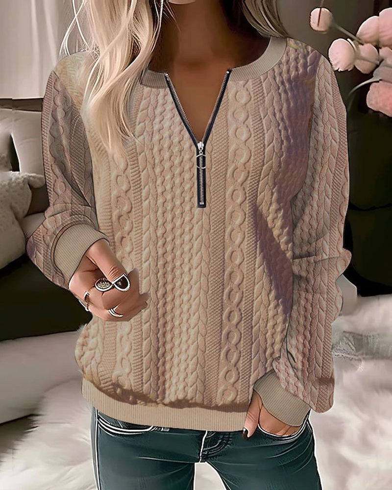 Josie - SWEATER WITH ZIPPER