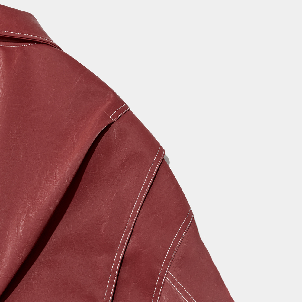 RedRogue | Oversized faux leather jacket for women