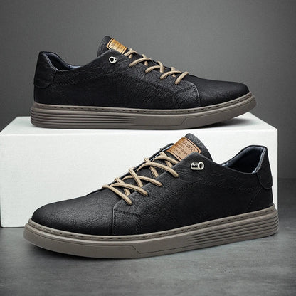 Zapatillas Lusso Passo de piel auténtica