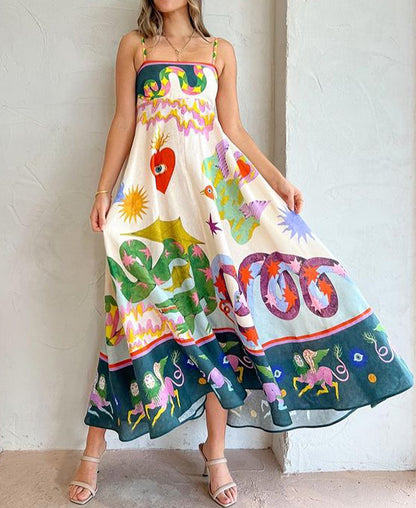 Women's Summer Vacation Print Dress