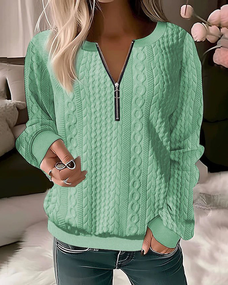 Josie - SWEATER WITH ZIPPER