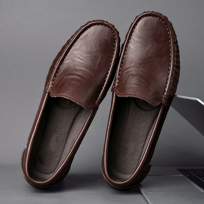Zapatos de conducción Wellington de cuero genuino