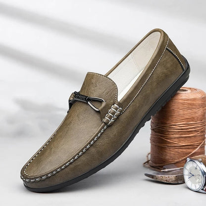 Zapatos de conducción de cuero genuino Riviera