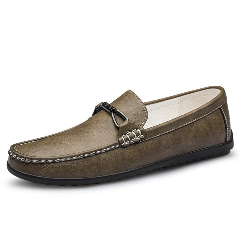 Zapatos de conducción de cuero genuino Riviera