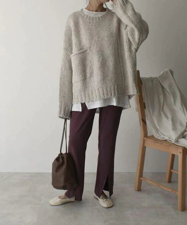 Jett Comfy oversized sweater with pocket