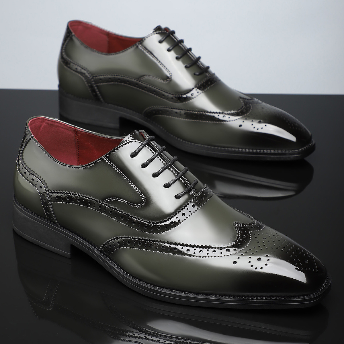 Zapatos de vestir brogue de cuero Cambridge