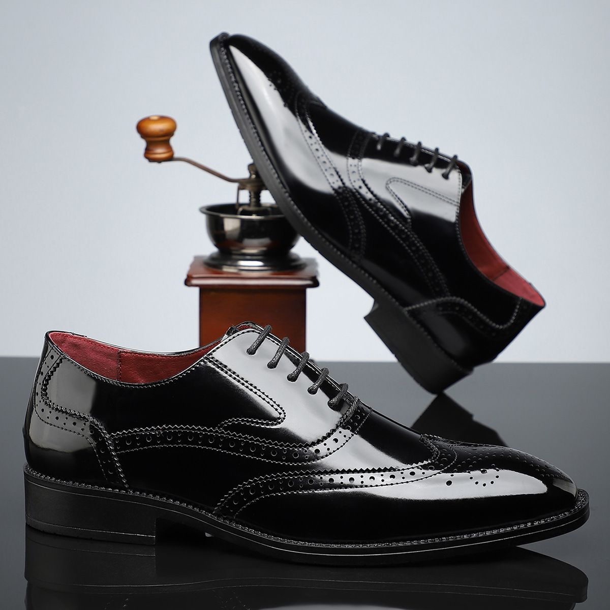 Zapatos de vestir brogue de cuero Cambridge