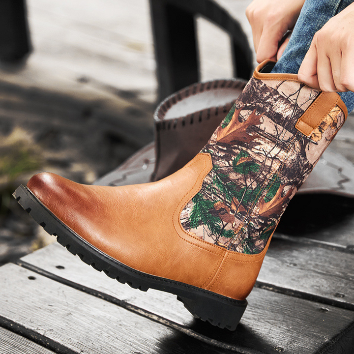 Palermo Camo Leather Boots