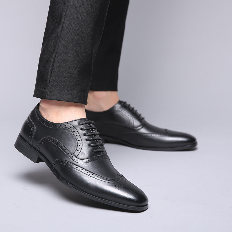 Zapatos de vestir brogue de cuero Oxford