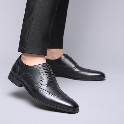 Zapatos de vestir brogue de cuero Oxford