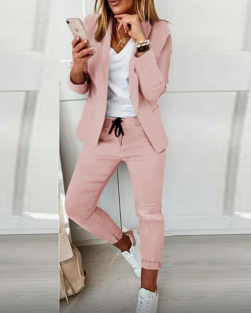 Mollie - Elegante Blazer Set [Blazer+Pants]