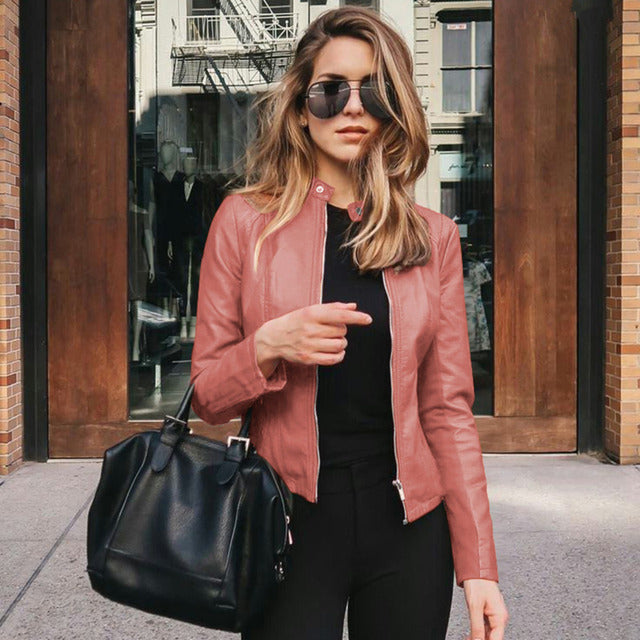 Amy | Elegant Leather Jacket