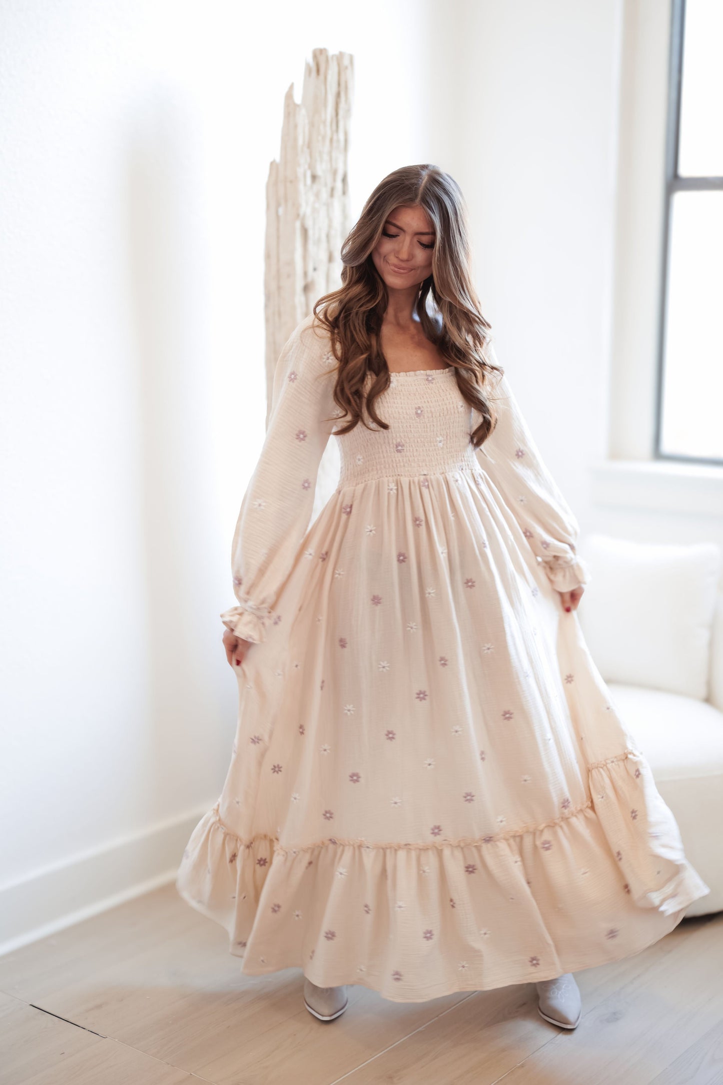 Brooke Dress - Cream - FINAL SALE