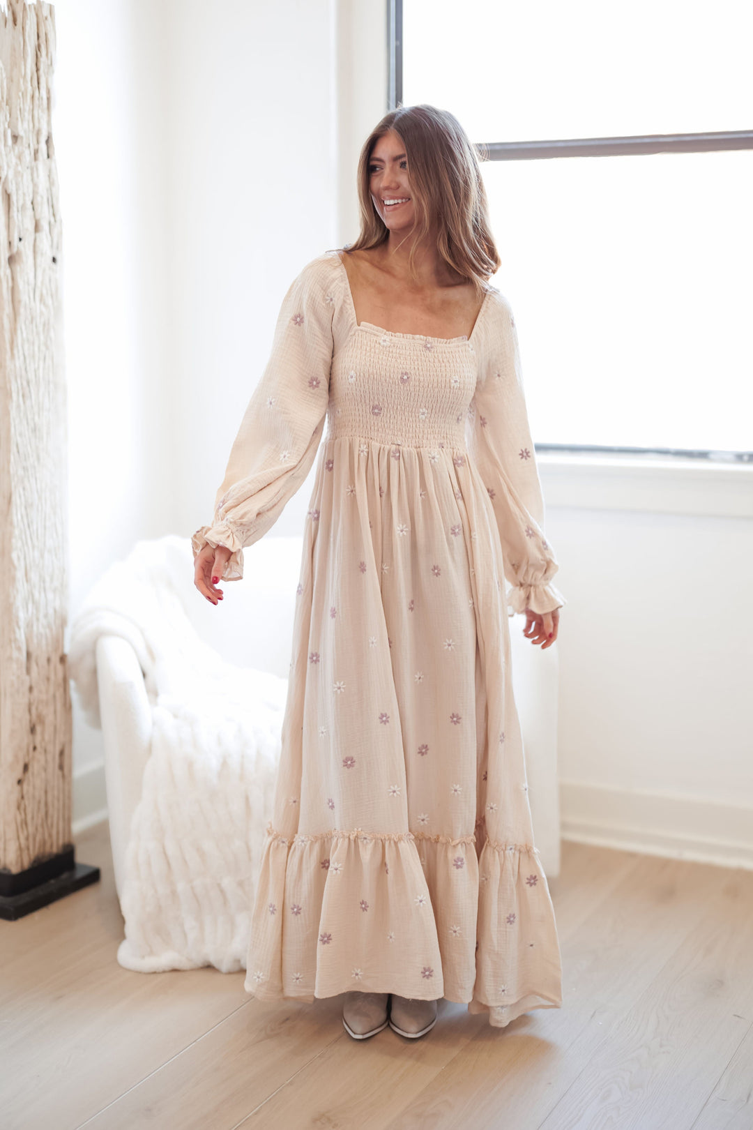 Brooke Dress - Cream - FINAL SALE