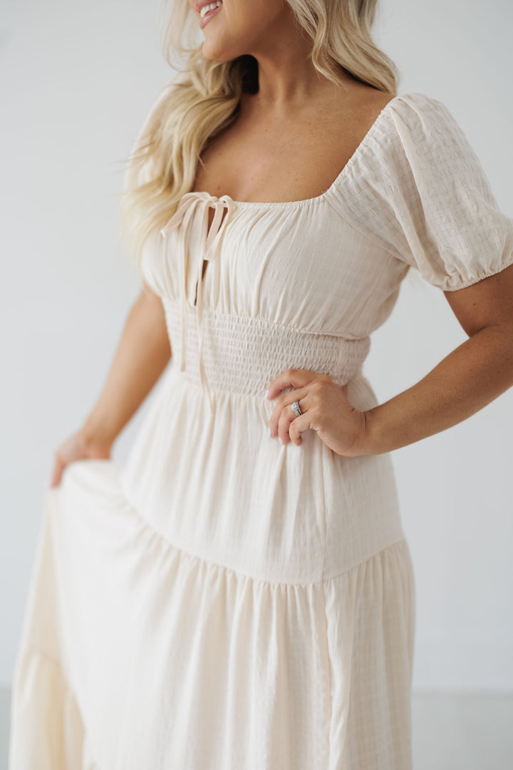Mariah Midi Dress - Cream