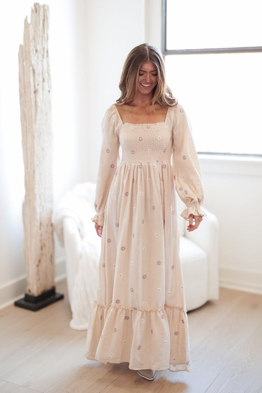 Brooke Dress - Cream - FINAL SALE