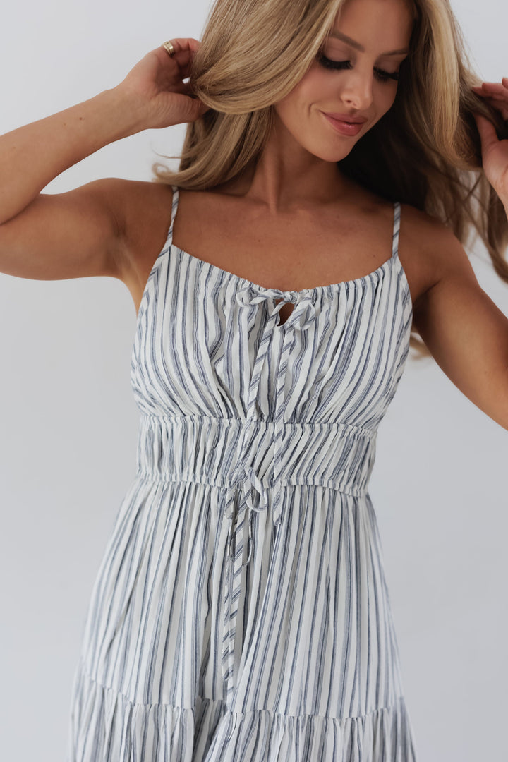 Addison Dress - Dusty Blue - FINAL SALE