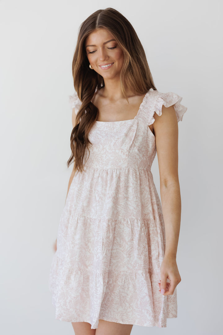 Jordan Mini Dress - Antique Rose