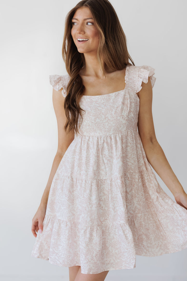 Jordan Mini Dress - Antique Rose
